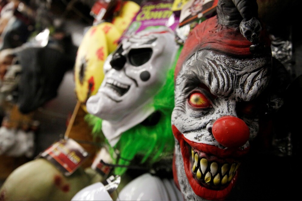 scary clown masks